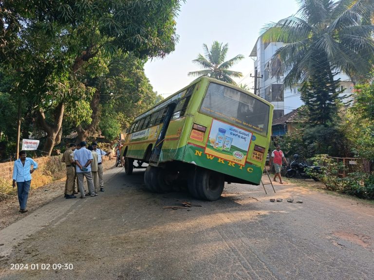 ಬಸ್ ಎಕ್ಸೆಲ್ ಕಟ್: ತಪ್ಪಿದ ಅನಾಹುತ