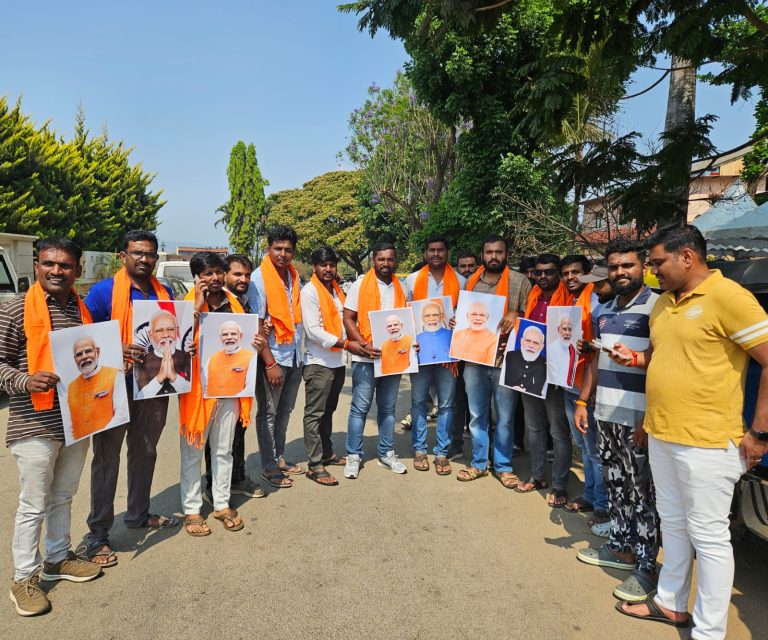 ಸಚಿವ ಶಿವರಾಜ್ ತಂಗಡಗಿ ವಿರುದ್ಧ ಬಿಜೆಪಿ ಯುವ ಮೋರ್ಚಾ ಕಾರ್ಯಕರ್ತರ ಪ್ರತಿಭಟನೆ