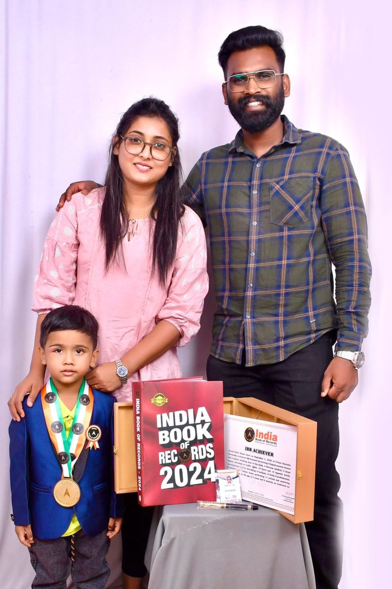 ʻಇಂಡಿಯಾ ಬುಕ್ ಆಫ್ ರೆಕಾರ್ಡ್ಸ್ʼ ಸೇರಿದ ಪುಟ್ಟ ಪೋರನ ಸಾಧನೆ