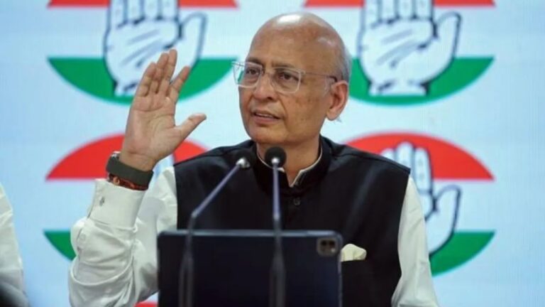 ಕಾಂಗ್ರೆಸ್ ಅಭ್ಯರ್ಥಿಯಾಗಿ ಅಭಿಷೇಕ್ ಮನು ಸಿಂಘ್ವಿ ನೇಮಕ