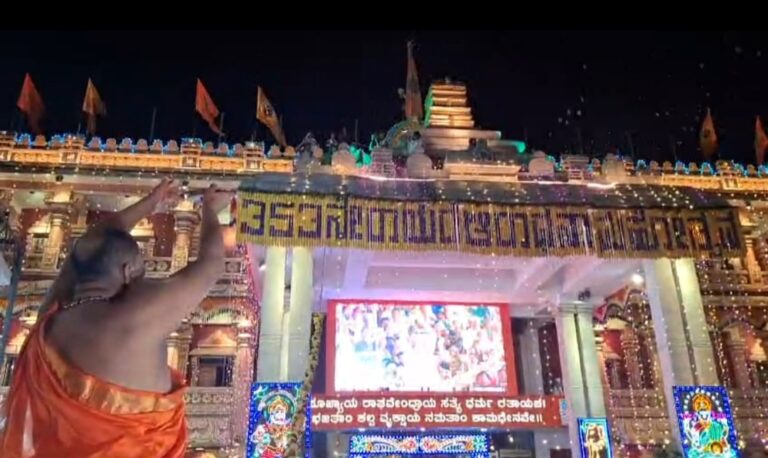ಮಂತ್ರಾಲಯದಲ್ಲಿ ಆರಾಧನೆ ಸಪ್ತರಾತ್ರೋತ್ಸವಕ್ಕೆ ಶ್ರೀಗಳಿಂದ ಚಾಲನೆ