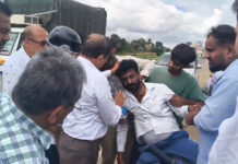 ಅಪಘಾತ: ಮಾನವೀಯತೆ ಮೆರೆದ ಸಂಸದ