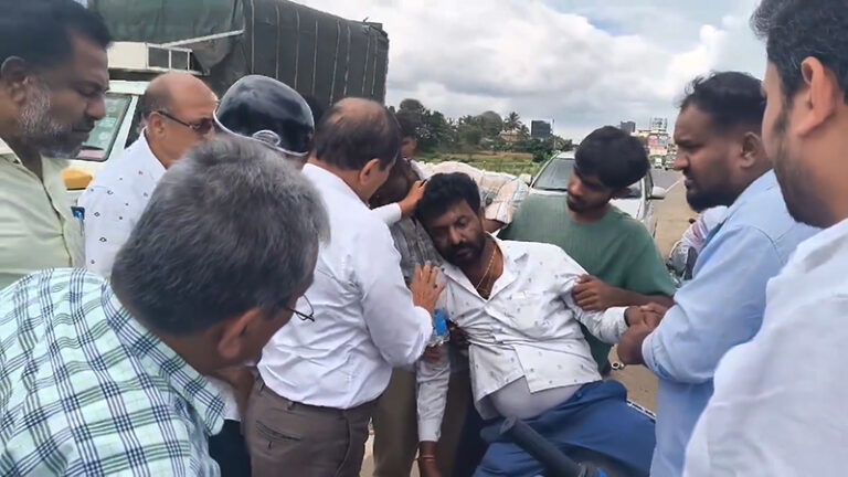 ಅಪಘಾತ: ಮಾನವೀಯತೆ ಮೆರೆದ ಸಂಸದ