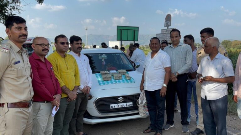 ದಾಖಲೆ ಇಲ್ಲದೇ ಹಣ ಸಾಗಣೆ: ೨೭.೫೦ ಲಕ್ಷ ಜಪ್ತಿ