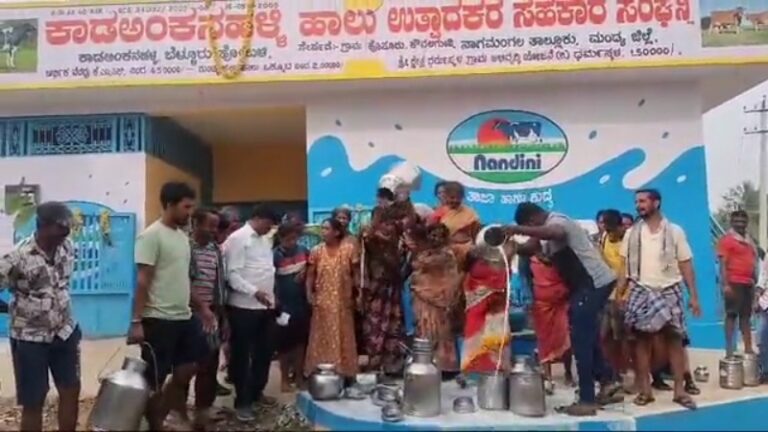 ಹಾಲು ರಸ್ತೆಗೆ ಸುರಿದು ಮಹಿಳೆಯರಿಂದ ಆಕ್ರೋಶ‌