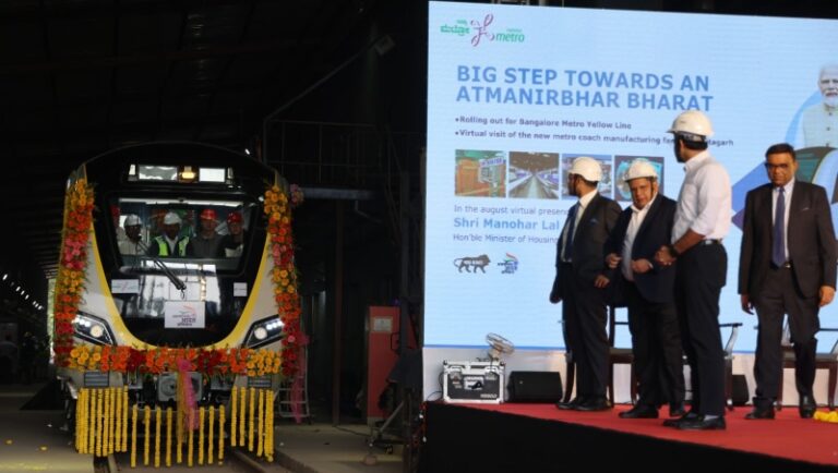 ನಮ್ಮ ಮೆಟ್ರೋ: ಹಳದಿ ಮಾರ್ಗಕ್ಕೆ ಪ್ರಥಮ ಬೋಗಿ