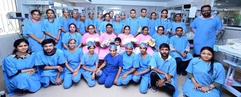 ನಾಲ್ಕು ಮಕ್ಕಳಿಗೆ ಜನನ ನೀಡಿದ ಮಹಿಳೆ