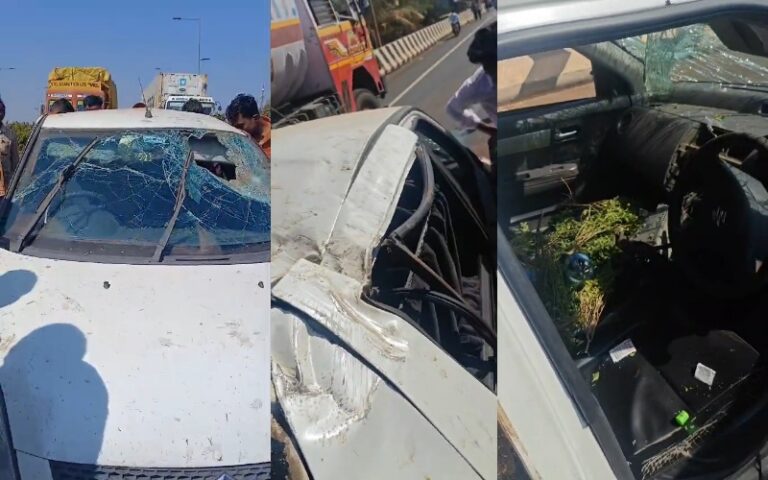 ಮಹಿಳೆ ಉಳಿಸಲು ಹೋಗಿ ಪಲ್ಟಿಯಾದ ಕಾರಿನಲ್ಲಿರುವುದನ್ನು ಕಂಡು ಹೌಹಾರಿದ ಸ್ಥಳೀಯರು…