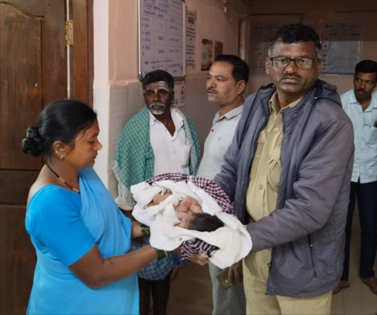 ಚೀಟಿ ಬರೆದಿಟ್ಟು ಶಿಶು ಬಿಟ್ಟುಹೋದ ತಾಯಿ