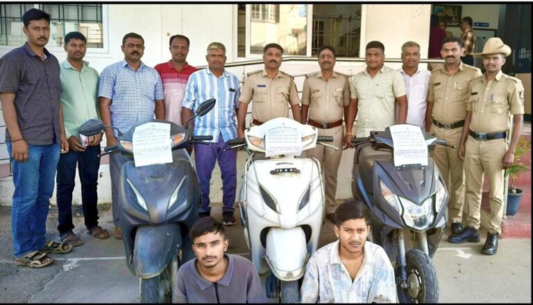 ಹೆದ್ದಾರಿಯಲ್ಲಿ ದರೋಡೆಗೆ ಹೊಂಚು ಹಾಕುತ್ತಿದ್ದ ಆರೋಪಿಗಳ ಬಂಧನ