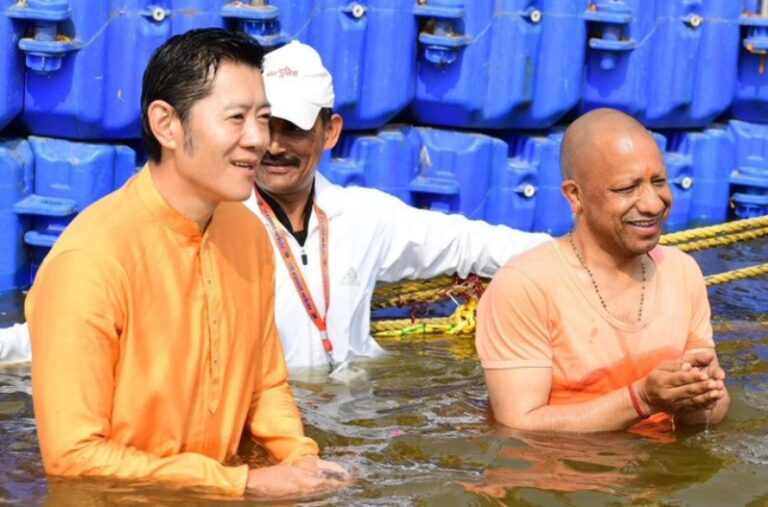 ​ಪ್ರಯಾಗ್‌ರಾಜ್‌ ಕುಂಭಮೇಳದಲ್ಲಿ ಭೂತಾನ್​ ದೊರೆ