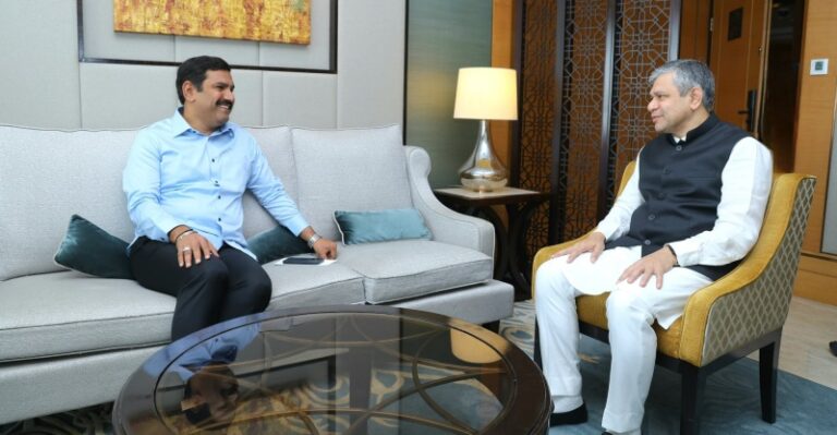 ಅಶ್ವಿನಿ ವೈಷ್ಣವ್ ಭೇಟಿ ಮಾಡಿದ ಬಿ ವೈ ವಿಜಯೇಂದ್ರ