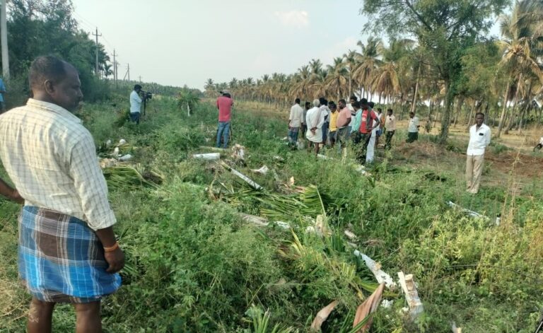 ಫಸಲಿಗೆ ಬಂದ ೧೨೦೦ ಅಡಿಕೆ ಗಿಡಗಳ ನಾಶ: ರೈತನಿಗೆ ಅಂದಾಜು ೮೦ ಲಕ್ಷ ರೂ. ನಷ್ಟ