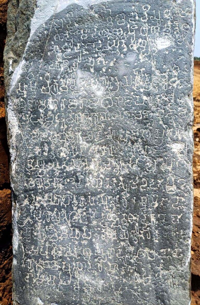 ಬಾದಾಮಿ ಚಾಲುಕ್ಯರ ಕಾಲದ ಶಿಲಾಶಾಸನ ಪತ್ತೆ
