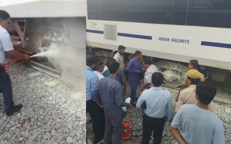 ವಂದೇ ಭಾರತ್ ಎಕ್ಸ್‌ಪ್ರೆಸ್‌ನಲ್ಲಿ ಕಾಣಿಸಿಕೊಂಡ ಹೊಗೆ: ತಪ್ಪಿದ ಭಾರಿ ಅನಾಹುತ