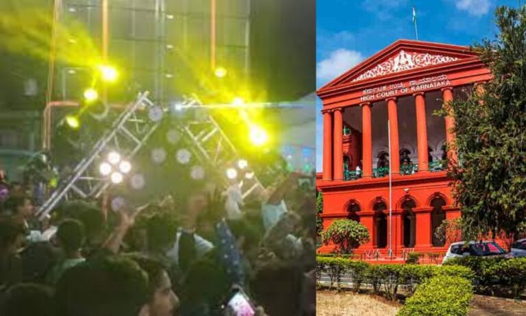 ಡಿಜೆ ನಿರ್ಬಂಧ ಪ್ರಶ್ನಿಸಿ ಸಲ್ಲಿಸಿದ್ದ ಅರ್ಜಿ ಹೈಕೋರ್ಟ್ನಲ್ಲಿ ವಜಾ ಡಿಜೆ ನಿರ್ಬಂಧ ಪ್ರಶ್ನಿಸಿ ಸಲ್ಲಿಸಿದ್ದ ಅರ್ಜಿ ಹೈಕೋರ್ಟ್ನಲ್ಲಿ ವಜಾ