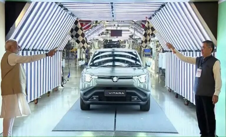 ಮಾರುತಿ ಸುಜುಕಿ:  ಇ-ವಿಟಾರಾಕ್ಕೆ ಪ್ರಧಾನಿ ಮೋದಿ ಚಾಲನೆ