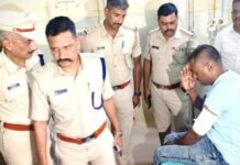 ಮಂಡ್ಯ: ಚಿನ್ನದಂಗಡಿ ಲೂಟಿ, ವೃದ್ಧನ ಕೊಲೆ ಆರೋಪಿ ಕಾಲಿಗೆ ಗುಂಡೇಟು