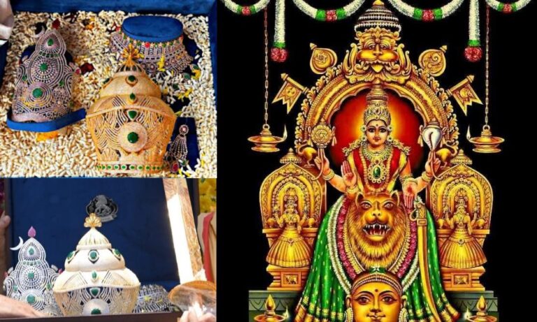 ಉಡುಪಿ: ಕೊಲ್ಲೂರು ಮೂಕಾಂಬಿಕೆಗೆ ವಜ್ರ ಕಿರೀಟ ಅರ್ಪಣೆ