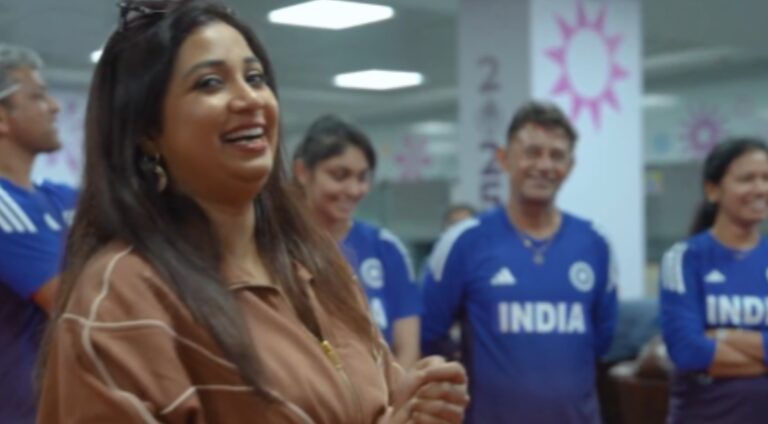 ಮಹಿಳಾ ವಿಶ್ವಕಪ್: ಟೀಮ್‌ ಇಂಡಿಯಾ ಡ್ರೆಸಿಂಗ್ ರೂಮ್‌ನಲ್ಲಿ ಶ್ರೇಯಾ ಘೋಷಾಲ್