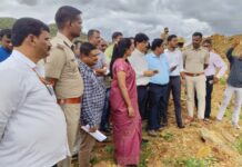 ದಾವಣಗೆರೆ: ಶಾಮನೂರು ಕುಟುಂಬದ ವಿರುದ್ಧ ಭೂ ಕಬಳಿಕೆ ಆರೋಪ —  ತನಿಖಾ ತಂಡ ಸ್ಥಳ ಪರಿಶೀಲನೆ