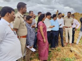 ದಾವಣಗೆರೆ: ಶಾಮನೂರು ಕುಟುಂಬದ ವಿರುದ್ಧ ಭೂ ಕಬಳಿಕೆ ಆರೋಪ —  ತನಿಖಾ ತಂಡ ಸ್ಥಳ ಪರಿಶೀಲನೆ