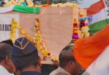 ಸಕಲ ಸರ್ಕಾರಿ ಗೌರವಗಳೊಂದಿಗೆ ವೀರಯೋಧ ಹನಮಂತ ಅಂತ್ಯಕ್ರಿಯೆ