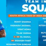 ದಕ್ಷಿಣ ಆಫ್ರಿಕಾ ವಿರುದ್ಧದ ಸರಣಿಗೆ ಭಾರತ ತಂಡ ಪ್ರಕಟ