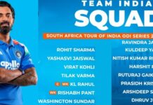 ದಕ್ಷಿಣ ಆಫ್ರಿಕಾ ವಿರುದ್ಧದ ಸರಣಿಗೆ ಭಾರತ ತಂಡ ಪ್ರಕಟ