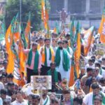 ರೈತವಿರೋಧಿ ನೀತಿ ಖಂಡಿಸಿ ಹೋರಾಟಕ್ಕೆ ಚಾಲನೆ: ಬಾರ್ಕೋಲು ಹಿಡಿದು ಎಚ್ಚರಿಕೆ, ಕಾಂಗ್ರೆಸ್ ವಿರುದ್ಧ ಬಿಜೆಪಿ ಬೃಹತ್ ಪ್ರತಿಭಟನೆ