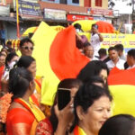 ವಿಶ್ವದಾಖಲೆ ಸೇರಿದ 7ಕಿ.ಮೀ. ಉದ್ದದ ಕನ್ನಡ ಬಾವುಟ