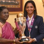 ರಾಷ್ಟ್ರಪತಿ ಮುರ್ಮುರನ್ನು ಭೇಟಿಯಾದ ವಿಶ್ವಕಪ್ ವಿಜೇತ ಭಾರತೀಯ ಮಹಿಳಾ ತಂಡ