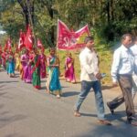 ಮೂಲಭೂತ ಸೌಕರ್ಯ ಆಗ್ರಹಿಸಿ 11 ಕಿ.ಮೀ. ಪಾದಯಾತ್ರೆ: ಜೋಯಡಾದಲ್ಲಿ ಅಹೋರಾತ್ರಿ ಧರಣಿ