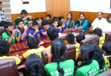 ವಿದ್ಯಾರ್ಥಿಗಳೊಂದಿಗೆ ಸಚಿವ ಮಧು ಬಂಗಾರಪ್ಪ ಸಂವಾದ