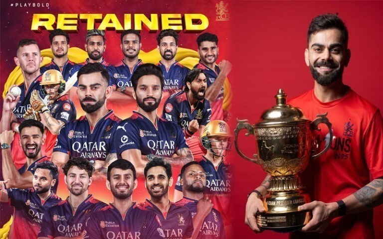 RCB ತಂಡದಿಂದ ಮಿನಿ ಹರಾಜಿಗೆ ಮುನ್ನ 8 ಆಟಗಾರರು ರಿಲೀಸ್!