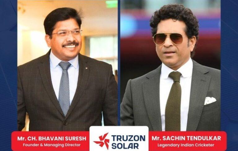 ಟ್ರುಝೋನ್ ಸೋಲಾರ್ ಕಂಪನಿಯಲ್ಲಿ ಸಚಿನ್ ತೆಂಡೂಲ್ಕರ್ ಹೂಡಿಕೆ