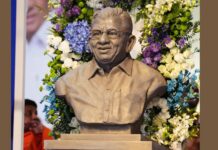 ಅರುಣ್ ಯೋಗಿರಾಜ್ ಕೆತ್ತಿದ ಶಾಮನೂರು ಪುತ್ಥಳಿ ಅನಾವರಣ