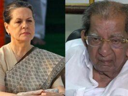 ಶಿವಶಂಕರಪ್ಪ ನಿಧನಕ್ಕೆ ಪತ್ರದ ಮೂಲಕ ಸೋನಿಯಾ ಗಾಂಧಿ ಸಂತಾಪ