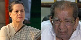 ಶಿವಶಂಕರಪ್ಪ ನಿಧನಕ್ಕೆ ಪತ್ರದ ಮೂಲಕ ಸೋನಿಯಾ ಗಾಂಧಿ ಸಂತಾಪ