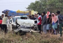 ಬಳ್ಳಾರಿ – ಸಿರುಗುಪ್ಪ ಹೆದ್ದಾರಿಯಲ್ಲಿ ಭೀಕರ ಅಪಘಾತ : ಮೂವರ ಸಾವು