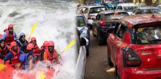 ದಾಂಡೇಲಿ: ಹೊಸ ವರ್ಷಾಚರಣೆಗೆ ಪ್ರವಾಸಿಗರ ಭಾರೀ ದಂಡು – ರಾಜ್ಯ ಹೆದ್ದಾರಿಯಲ್ಲಿ ಟ್ರಾಫಿಕ್ ಜಾಮ್