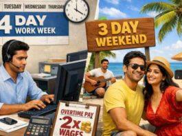 ವಾರಕ್ಕೆ 3 ದಿನ ರಜೆ! ಹೊಸ ಕಾರ್ಮಿಕ ಕಾನೂನಿನ ‘ಬಿಗ್ ಅಪ್ಡೇಟ್’ ಇಲ್ಲಿದೆ