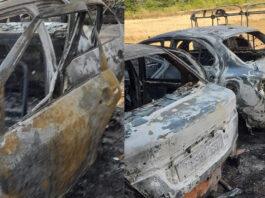 ಅಮದಳ್ಳಿಯಲ್ಲಿ ಅಗ್ನಿ ಅವಘಡ : ಎರಡು ಕಾರ್ , ಆಟೋ ಭಸ್ಮ