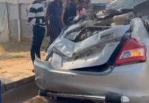 ಹೋಟೆಲ್ಗೆ ನುಗ್ಗಿದ ಕಾರು: ಇಬ್ಬರು ಸಾವು