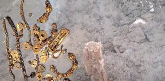 ಮನೆ ಅಡಿಪಾಯ ತೋಡುವಾಗ ಪುರಾತನ ಚಿನ್ನದ ನಿಧಿ ಪತ್ತೆ