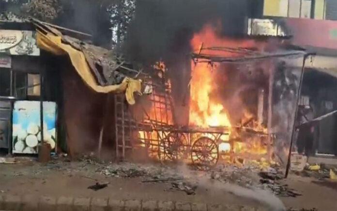 dharwad-malabaddi-layout-fire-accident-short-circuit-three-shops-gutted