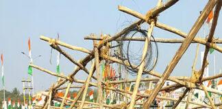 ಹುಬ್ಬಳ್ಳಿಯಲ್ಲಿ ಕಟೌಟ್ ಕುಸಿತ: ಮೂವರು ಗಂಭೀರ ಗಾಯ