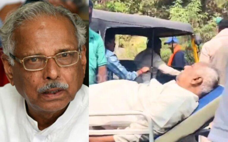 ಮಾರಿಕಾಂಬಾ ದರ್ಶನಕ್ಕೆ ಬಂದಿದ್ದ ಕಾಗೋಡು ತಿಮ್ಮಪ್ಪ ಅಸ್ವಸ್ಥ