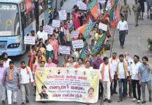 VB-G RAM G ಕಾಯ್ದೆ ಬೆಂಬಲಿಸಿ ಬಿಜೆಪಿ ಬೃಹತ್ ಕಾಲ್ನಡಿಗೆ ಜಾಥಾ