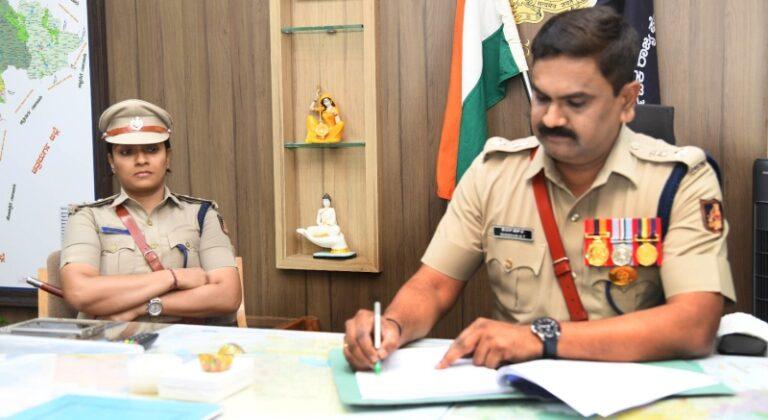 ದಾವಣಗೆರೆ: ನೂತನ SP ಶೇಖರ್ ತೆಕ್ಕಣ್ಣನವರ್ ಅಧಿಕಾರ ಸ್ವೀಕಾರ